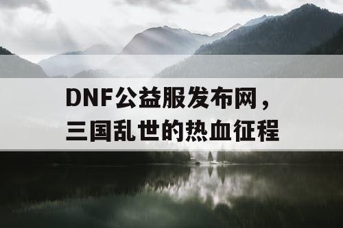 DNF公益服发布网，三国乱世的热血征程