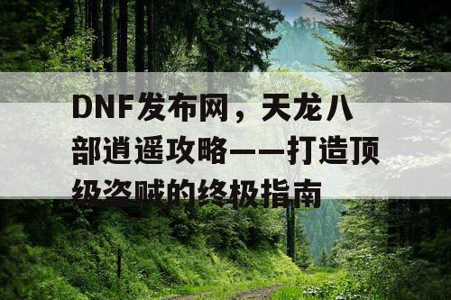 DNF发布网，天龙八部逍遥攻略——打造顶级盗贼的终极指南